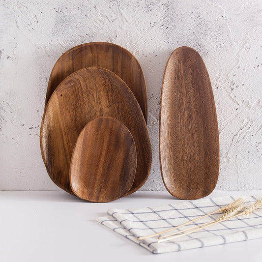 EDA WOODEN SERVING PLATE SET