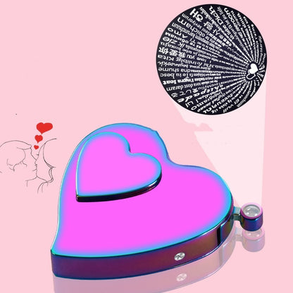 Heart-shaped lighter two modes refillable & rechargeable electronic lighter