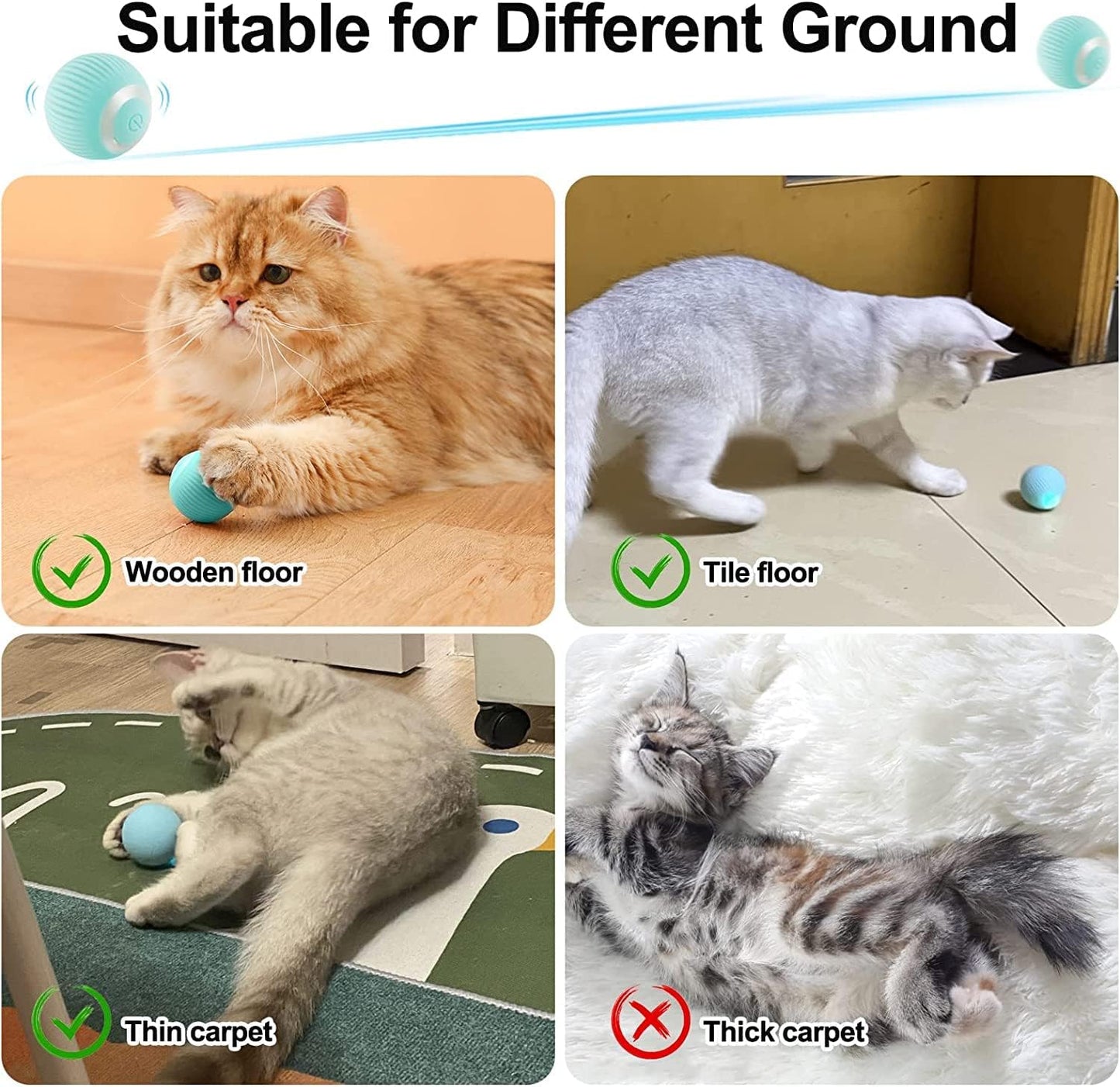 Smart Cat Toy: Self-Moving Kitten Toy For Indoor Cats