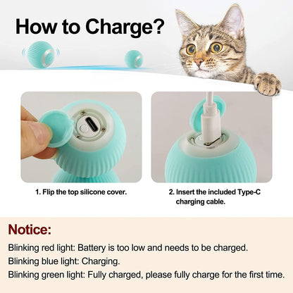 Smart Cat Toy: Self-Moving Kitten Toy For Indoor Cats