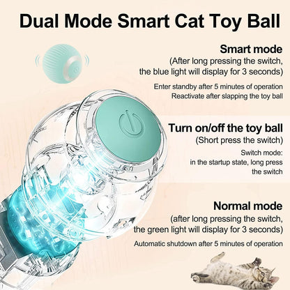Smart Cat Toy: Self-Moving Kitten Toy For Indoor Cats