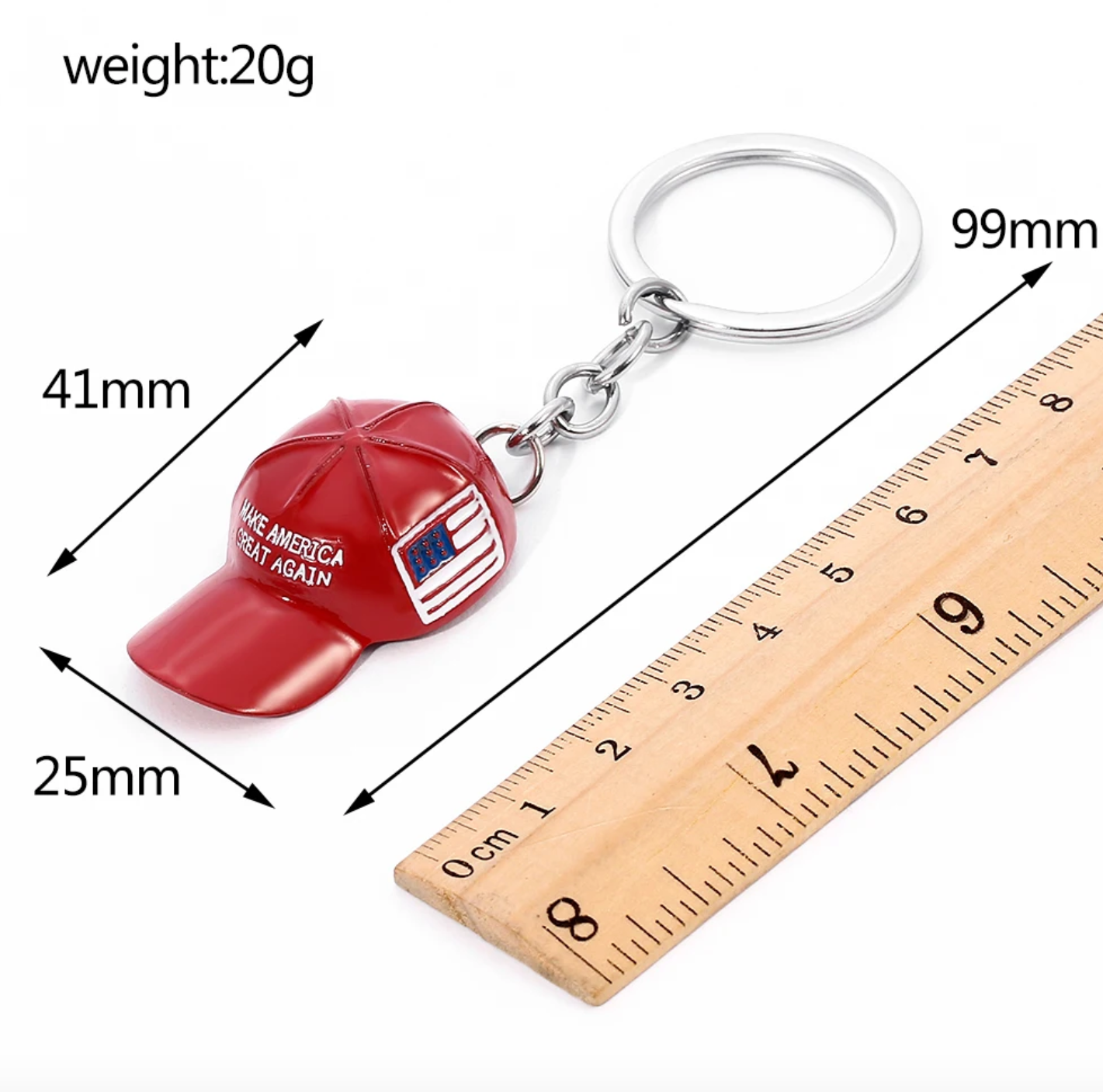 MAKE AMERICA GREAT AGAIN CUSTOM KEYCHAIN