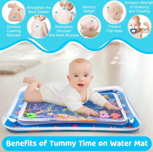 Tummy Time Water Play Mat: Early Education Developing Activity Toys