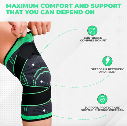 Compression Knee Sleeve Helps Banish Stubborn  Joint Pain Naturally!