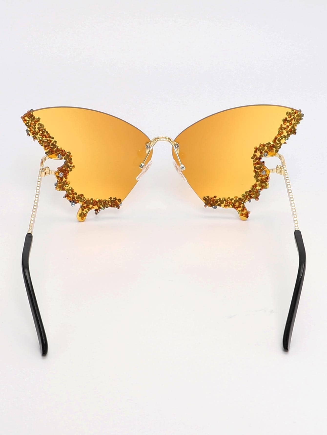 Luxury Diamond Butterfly Sunglasses for Women